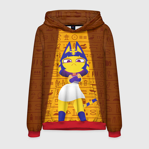 Мужская толстовка Кошка АНКХА / 3D-Красный – фото 1