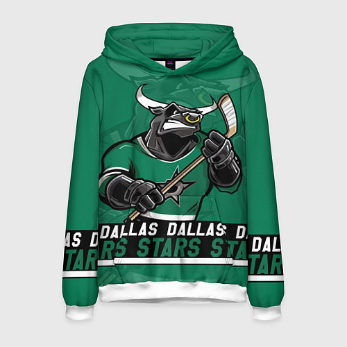 Мужская толстовка Dallas Stars, Даллас Старз / 3D-Белый – фото 1