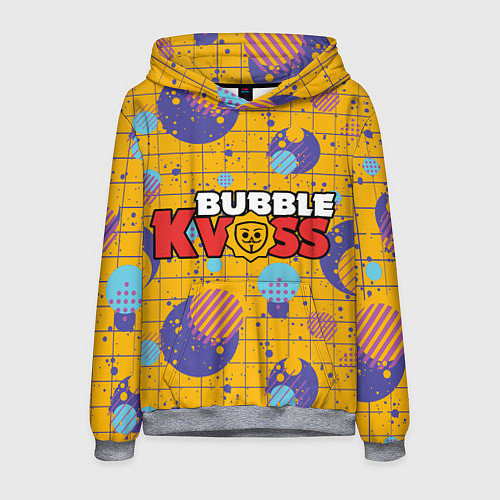 Мужская толстовка Bubble kvass с узором / 3D-Меланж – фото 1