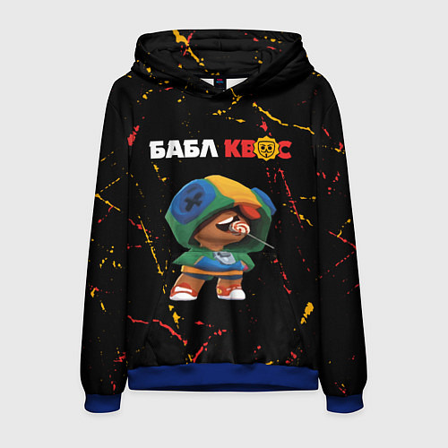 Мужская толстовка БАБЛ КВАС - БЛЕОН Минимал / 3D-Синий – фото 1