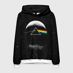 Толстовка-худи мужская PINK FLOYD LOGO ПИНК ФЛОЙД ЗВЕЗДЫ, цвет: 3D-белый