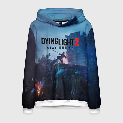Мужская толстовка Dying Light: Stay Human / 3D-Белый – фото 1