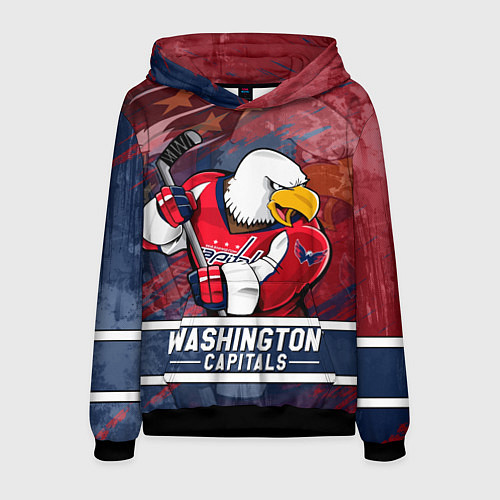 Мужская толстовка Вашингтон Кэпиталз Washington Capitals / 3D-Черный – фото 1