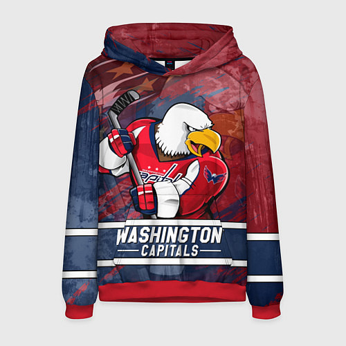 Мужская толстовка Вашингтон Кэпиталз Washington Capitals / 3D-Красный – фото 1