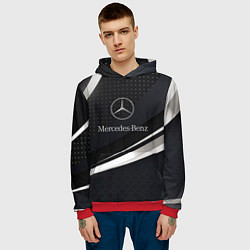 Толстовка-худи мужская Mercedes-Benz Sport, цвет: 3D-красный — фото 2
