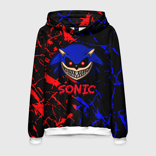 Мужская толстовка SONIC EXE DARK SONIC / 3D-Белый – фото 1