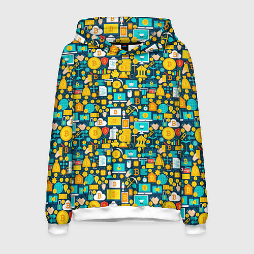Мужская толстовка Трейдер Криптовалют / 3D-Белый – фото 1