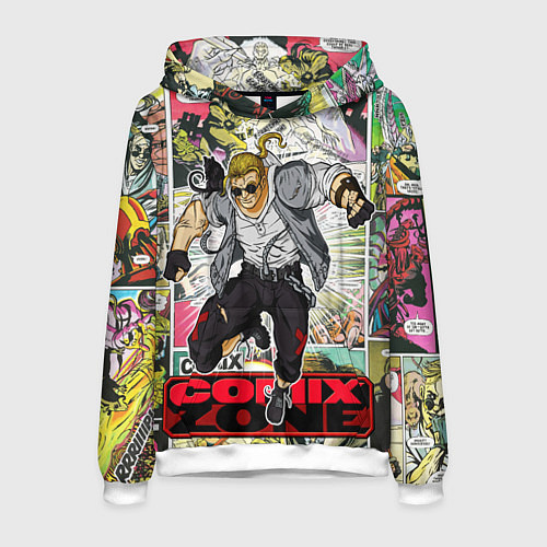 Мужская толстовка Comix zone mutants / 3D-Белый – фото 1
