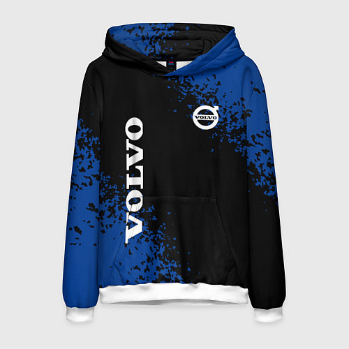 Мужская толстовка Volvo брызги / 3D-Белый – фото 1