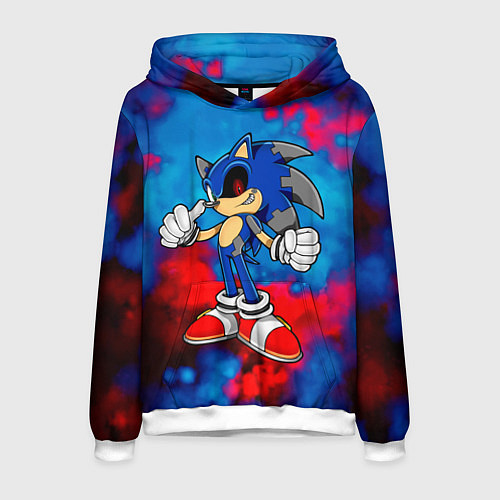 Мужская толстовка СОНИК EXE SONIC / 3D-Белый – фото 1