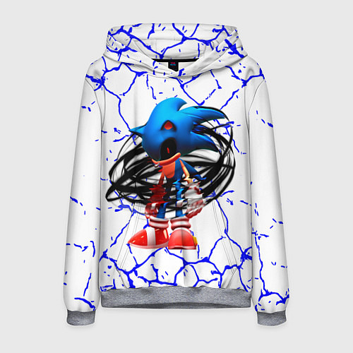 Мужская толстовка СОНИК EXE ТЕМНЫЙ СОНИК / 3D-Меланж – фото 1