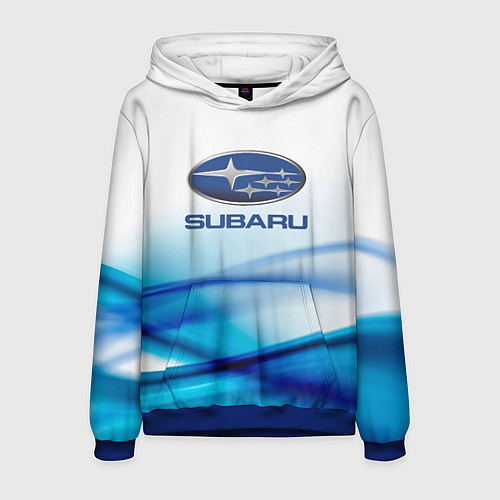 Мужская толстовка Subaru Спорт текстура / 3D-Синий – фото 1