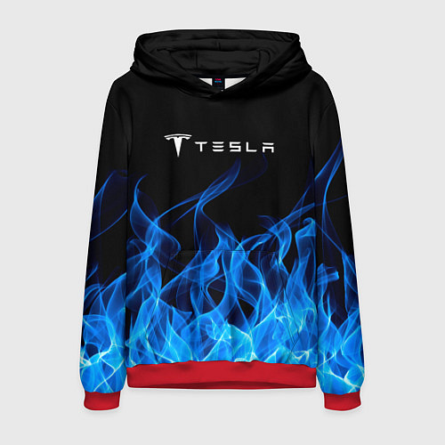 Мужская толстовка Tesla Fire / 3D-Красный – фото 1