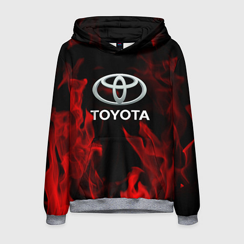 Мужская толстовка Toyota Red Fire / 3D-Меланж – фото 1