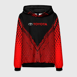 Мужская толстовка Toyota Красная текстура