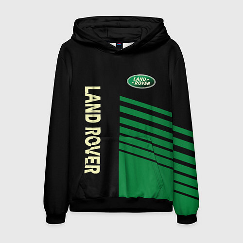 Мужская толстовка Ленд Ровер, Land Rover / 3D-Черный – фото 1