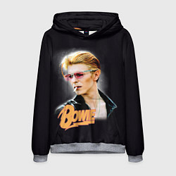 Толстовка-худи мужская David Bowie Smoking, цвет: 3D-меланж
