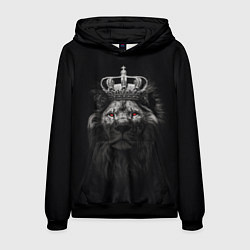 Толстовка-худи мужская Царь Лев, цвет: 3D-черный