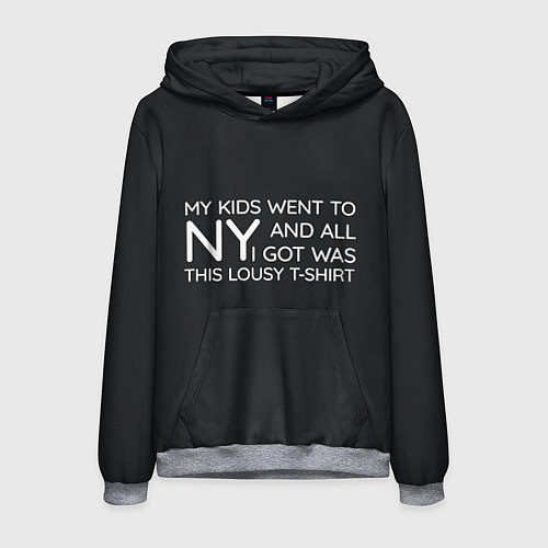 Мужская толстовка New York T-Shirt / 3D-Меланж – фото 1