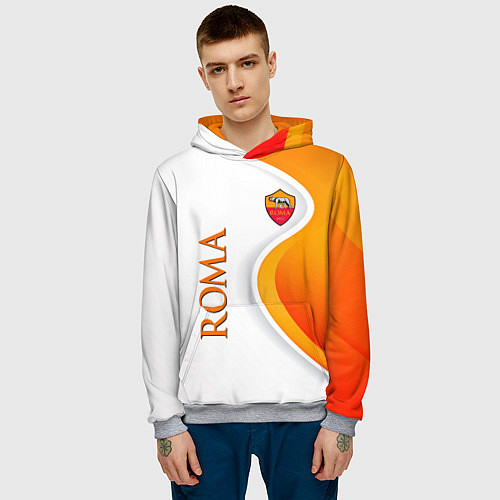 Мужская толстовка Рома / 3D-Меланж – фото 3