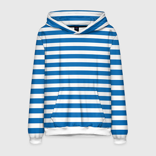 Мужская толстовка ТЕЛЬНЯШКА ВДВ В ПОЛОСКУ / 3D-Белый – фото 1