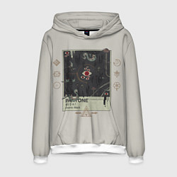 Толстовка-худи мужская Пантон Ктулху, цвет: 3D-белый
