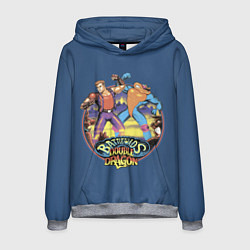 Толстовка-худи мужская Battletoads and Double Dragon, цвет: 3D-меланж