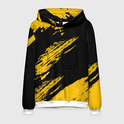 Мужская толстовка BLACK AND YELLOW GRUNGE ГРАНЖ