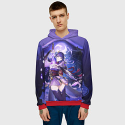 Толстовка-худи мужская Raiden Shogun ETERNITY, цвет: 3D-красный — фото 2