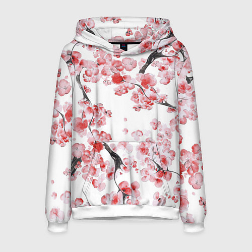 Мужская толстовка Ранняя сакура / 3D-Белый – фото 1