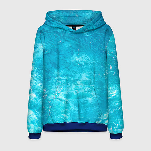 Мужская толстовка Голубой океан Голубая вода / 3D-Синий – фото 1