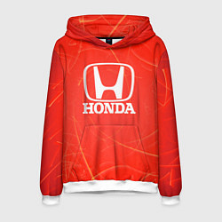 Толстовка-худи мужская Honda хонда, цвет: 3D-белый