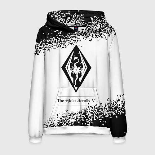 Мужская толстовка TESV: SKYRIM - Арт / 3D-Белый – фото 1