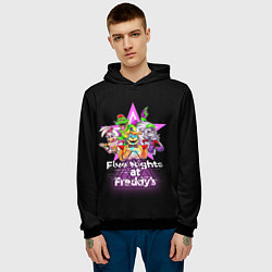 Толстовка-худи мужская Game Five Nights at Freddys: Security Breach, цвет: 3D-черный — фото 2