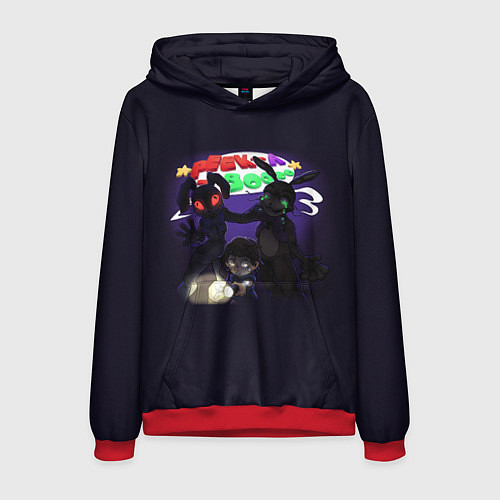 Мужская толстовка FNAF Security Breach персонажи / 3D-Красный – фото 1