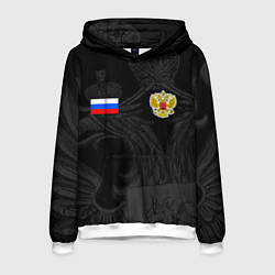 Толстовка-худи мужская ФОРМА РОССИИ RUSSIA UNIFORM, цвет: 3D-белый