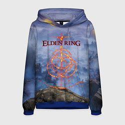 Толстовка-худи мужская Elden Ring, Logo, цвет: 3D-синий