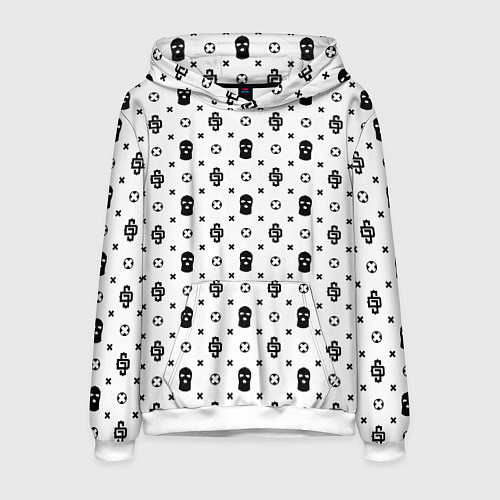Мужская толстовка Узор White Dope Camo Dope Street Market / 3D-Белый – фото 1
