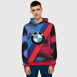 Толстовка-худи мужская BMW Luxury, цвет: 3D-красный — фото 2
