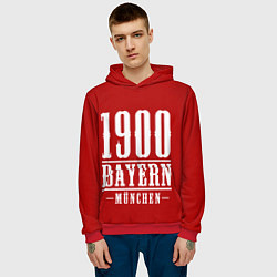 Толстовка-худи мужская Бавария Bayern Munchen, цвет: 3D-красный — фото 2