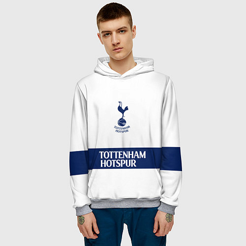 Мужская толстовка Tottenham Тоттенхэм / 3D-Меланж – фото 3