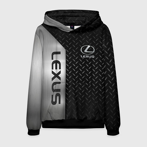 Мужская толстовка Lexus Лексус Сталь матал / 3D-Черный – фото 1