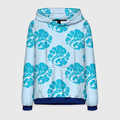 Мужская толстовка Гусу Лань / 3D-Синий – фото 1