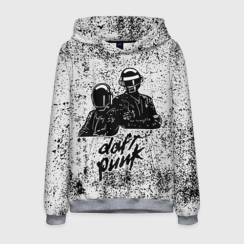 Мужская толстовка Daft Punk B&W / 3D-Меланж – фото 1
