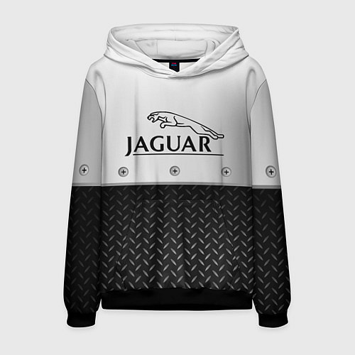 Мужская толстовка Jaguar Ягуар Сталь / 3D-Черный – фото 1