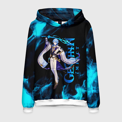 Мужская толстовка Kamisato Ayato Камисато Аято / 3D-Белый – фото 1