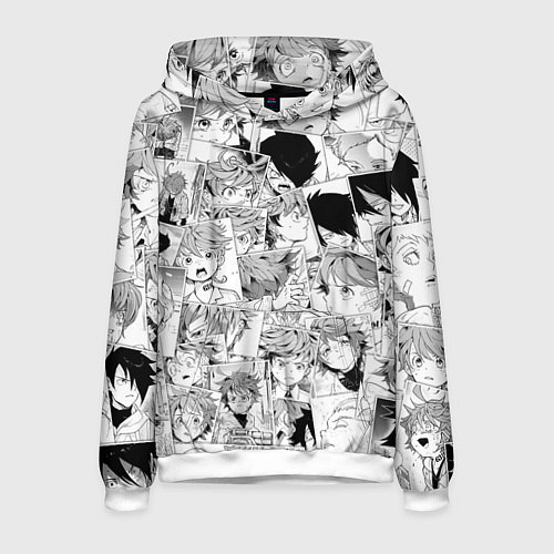 Мужская толстовка Обещанный Неверленд pattern / 3D-Белый – фото 1