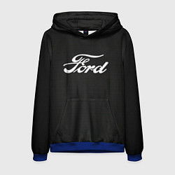 Толстовка-худи мужская Ford форд крбон, цвет: 3D-синий