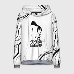 Толстовка-худи мужская 228 rap, цвет: 3D-меланж