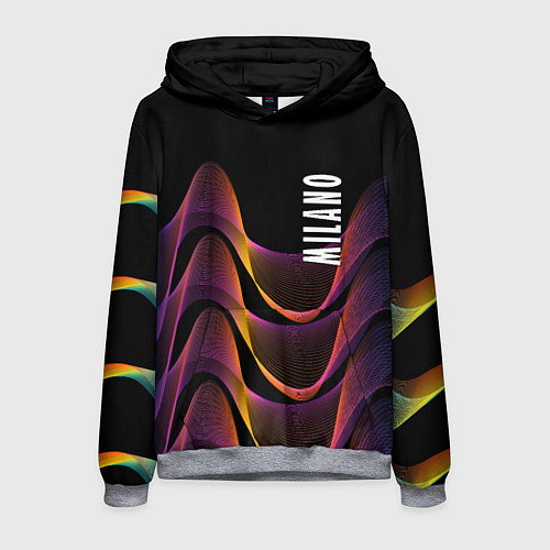 Мужская толстовка Fashion pattern Neon Milano / 3D-Меланж – фото 1